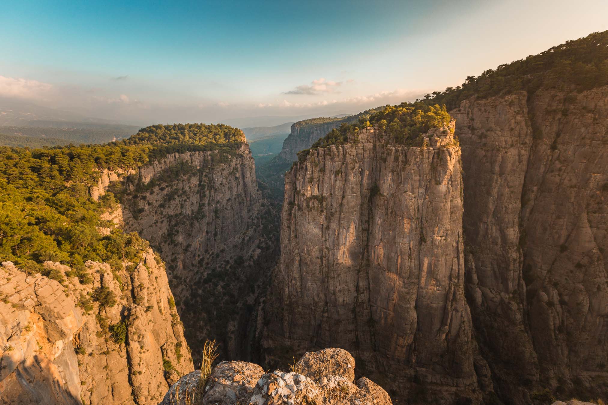 A limestone canyon in the Taurus Mountains of Antalya
